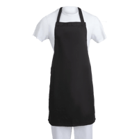 Whites Bib Apron Polycotton - Black featured image