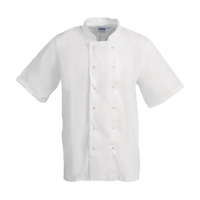 Whites Boston Short Sleeve Chefs Jacket - White XL featured image