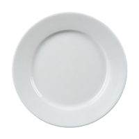 Olympia Whiteware Wide Rimmed Plates 8
