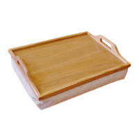Wooden Lap Tray with Cushion featured image
