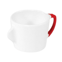 Omni White 200ml Cup with Red Handle featured image