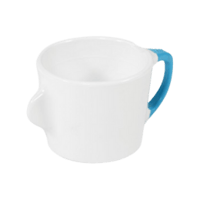 Omni White Cup with Blue Handle 200ml featured image