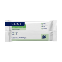 Conti Wet Wipes Flushable - Large (20 Packs of x50) featured image