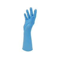Longer Cuff PF Nitrile Gloves - Blue (L) x 100 featured image