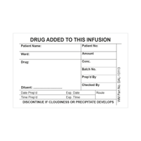 Drug Infusion Labels White - Roll of 250 featured image