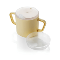Drinking Cup with Handles, Spout Lid & Feeder Lid - Cream featured image