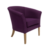 Adelphi Tub Chair Paint Pot Purple Fabric featured image
