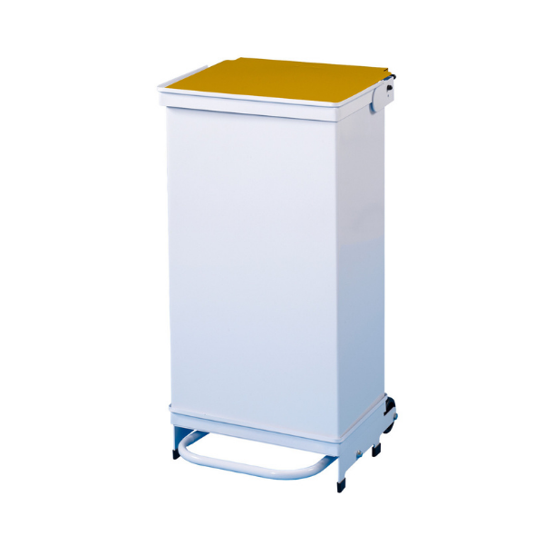 Sackholder White Metal Body Yellow Lid 70L featured image